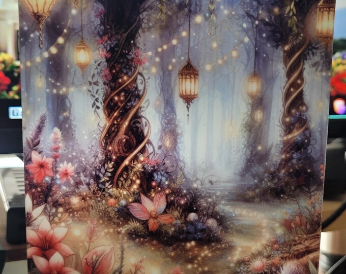 Mystical Forest Night light Table Lamp Holliday Ambient Mood Light Home Décor