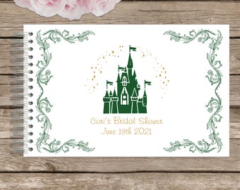 Personalized Handmade Castle Autograph Guest Book, Memory Journal or Wedding Guest Book Sweet 16 Journal #GB-016 #guestbook