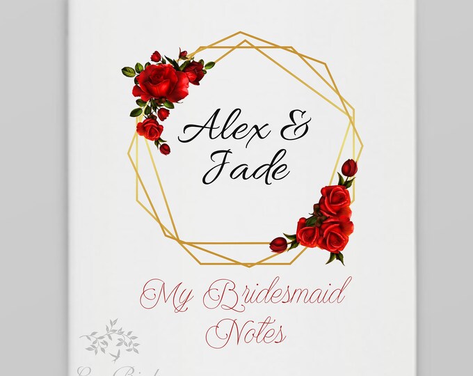 Enchanted Rose Bridesmaid Notes Wedding Planning Pocket Notebooks for Bridal Party Bridesmaid Box Gift for Wedding Party Asking Bridesmaids