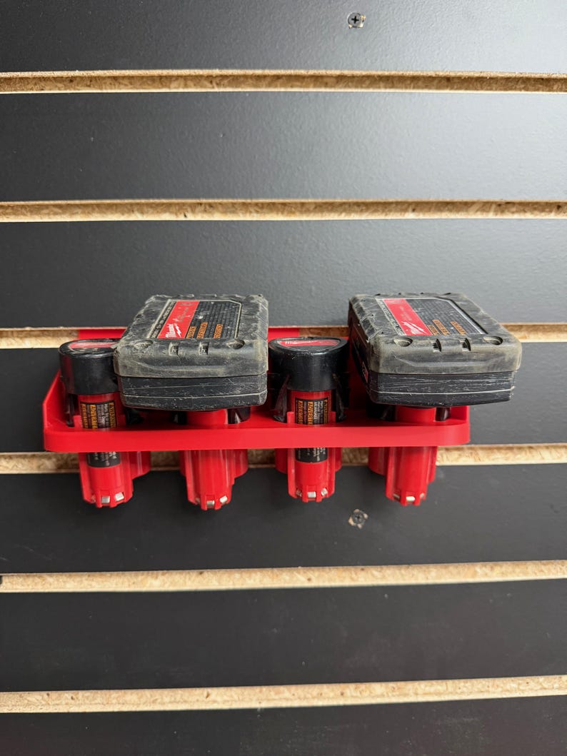 Milwaukee M12 Slatwall Battery Holder - Etsy