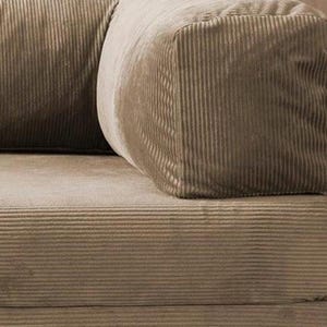 Corduroy Teddy Sofa, Modular Floor Couch, Livingroom Sofas , Convertible Lounge Sofa Bed,Cozy Couch , Gaming Couch 4 Metal Bar Legs Included image 14