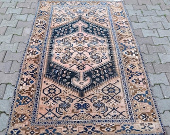 Persian Rug , Vintage Rug, , Antique Rug, Turkish Rug, Area Rug, Wool Rug, Kitchen Rug, Entryway Rug 6.8 ft × 4.1 ft moroccan rug
