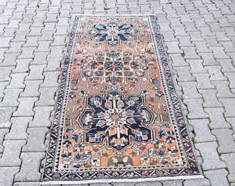 Vintage Persian Rug , Area Rug, , Turkish Rug , Rug for Livingroom Bedroom 6.8 ft × 3.3 ft moroccan rug
