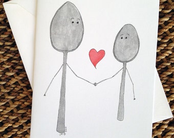 Big Spoon Little Spoon Love Card