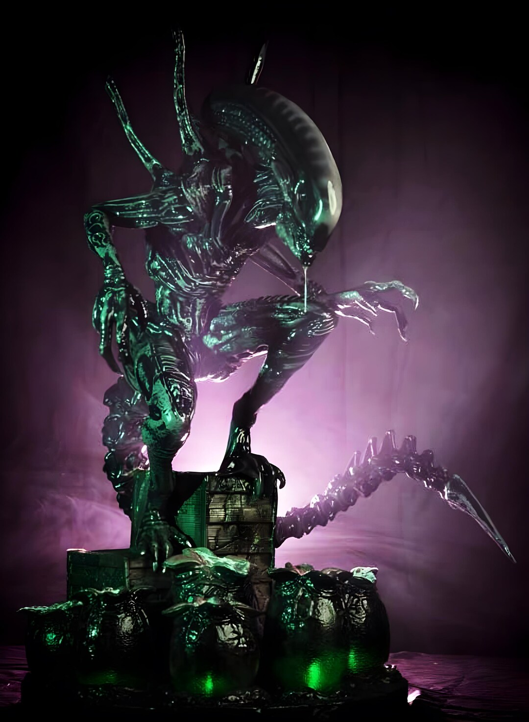 Alien Bio Serpent 3D Print Figurine STL | Sci-fi Horror Statue - Etsy