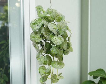Pianta rampicante artificiale sospesa - Edera finta realistica per decorazioni da parete e soffitto - Fogliame moderno e ricadente per decorazioni per matrimoni e casa