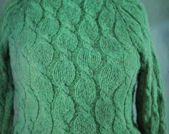 Handknitted Cable Knit Jumper • Wool Alpaca Blend Fisherman’s Fit (Alternative Christmas Jumper)