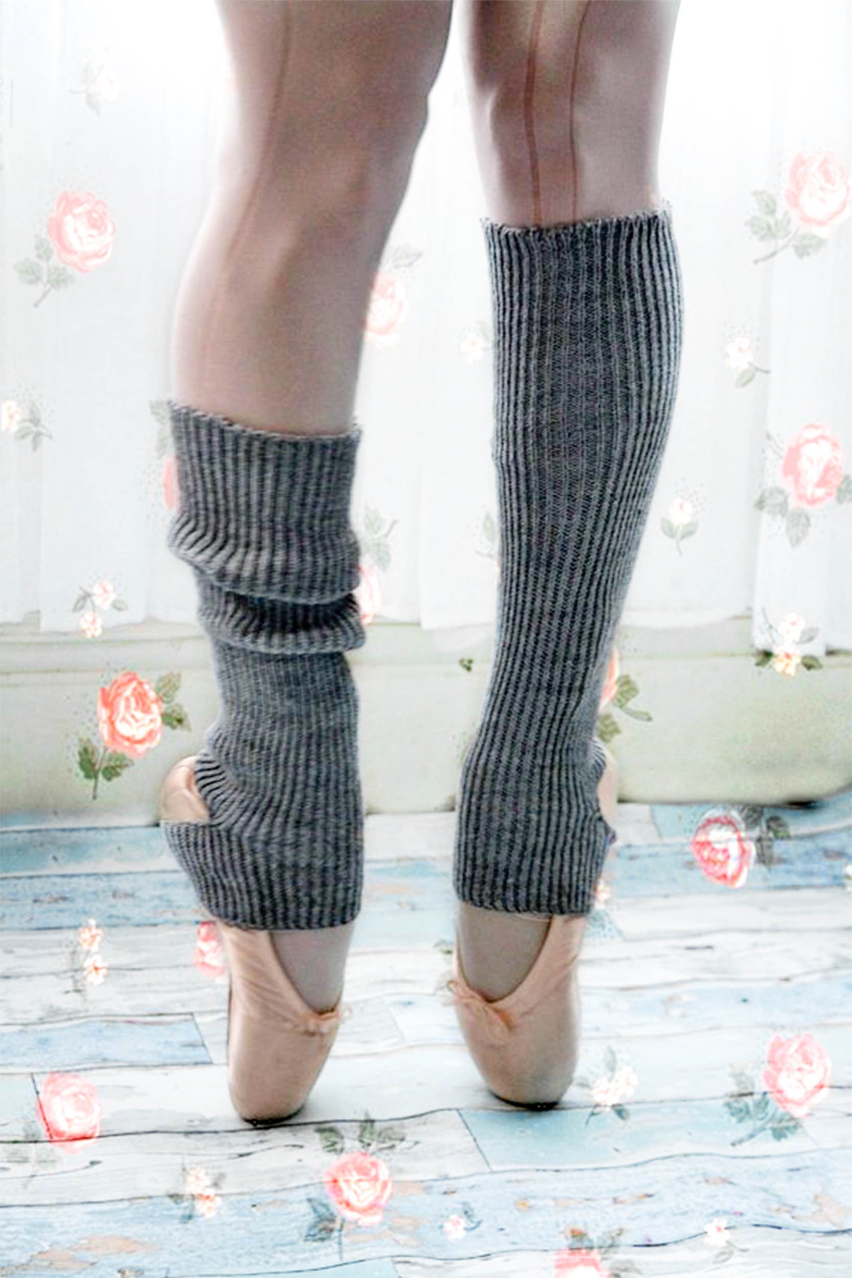 School Girl GREY Knee High Leg Warmers for Ballerinas Yogis Etsy