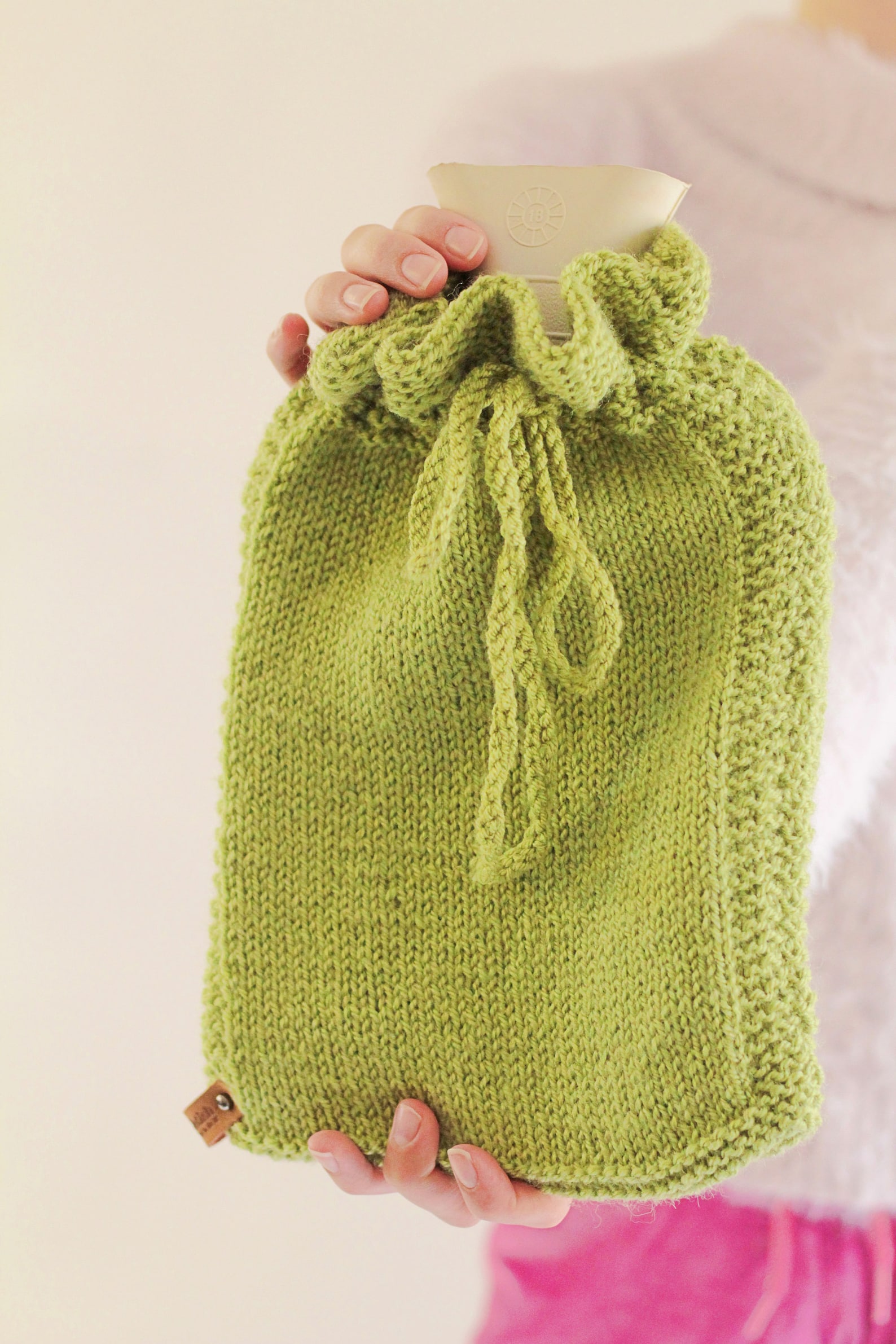 Large HOT water Bottle gift set Rustic Winter Comfort Striped Etsy