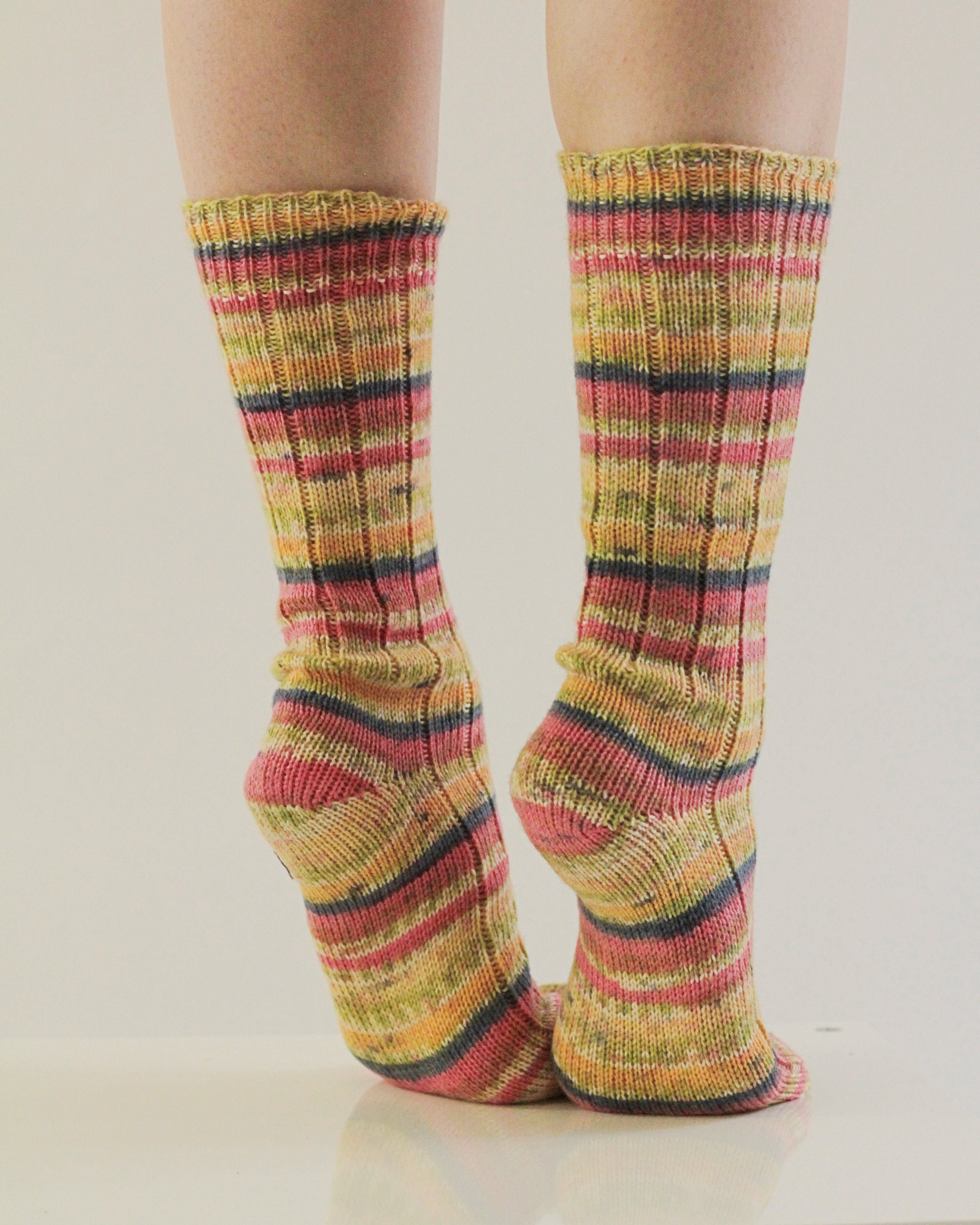 Mustard YELLOW Casual Socks Handmade in 