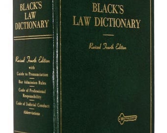 Diccionario jurídico Blacks, cuarta edición, versión revisada