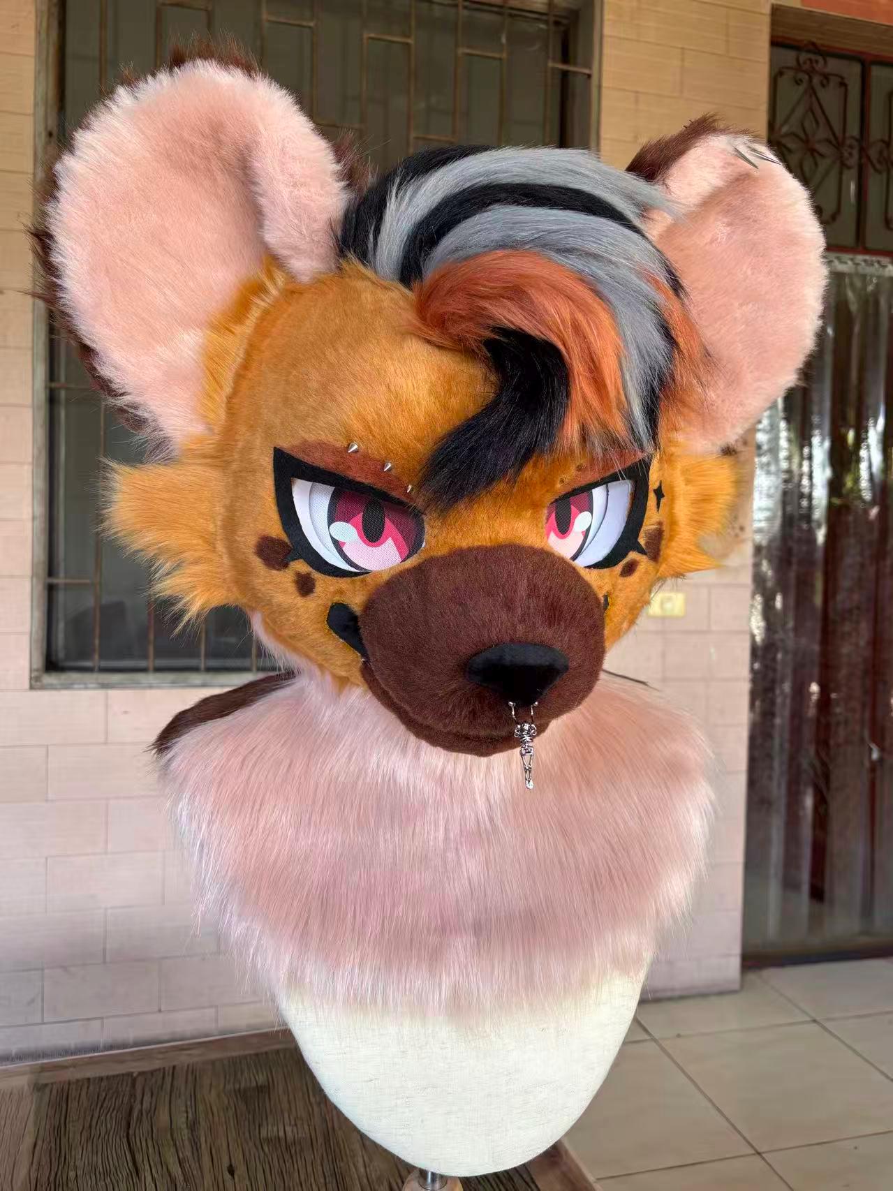 Hyena Fursuit Head American Furry Cosplay Costume Etsy Hyena Fursuit Head American Furry Cosplay Costume Etsy