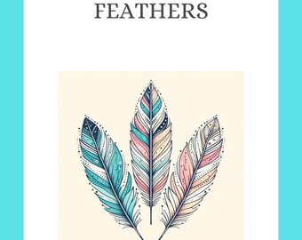 Feathers Adult Coloring Book | Boho Feather Designs for Relaxation | Printable Coloring Pages