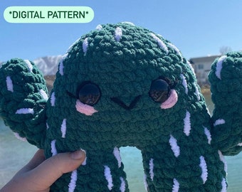 Priscilla Prickles The Cactus Monster Crochet Pattern/// This Is A CROCHET PATTERN ONLY Not A Physical Item/// Amigurumi Crochet Pattern