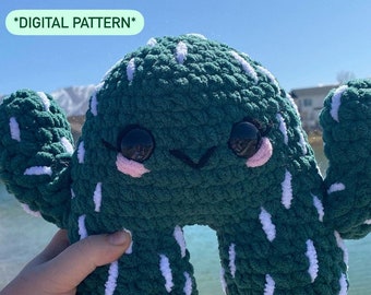 Priscilla Prickles Cactus Monster Crochet Pattern (PDF Download)