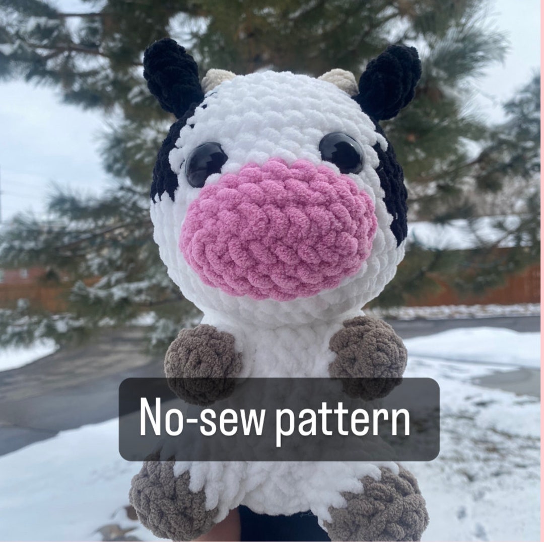 Barry the Nosew Cow Crochet Pattern///this is A PATTERN ONLY Not A