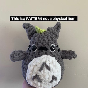 Digital Pdf Download Crochet Amigurumi Anime Chinchilla PATTERN tutorial