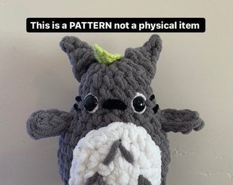 Digital Pdf Download Crochet Amigurumi Anime Chinchilla PATTERN tutorial