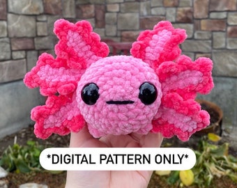Lexi the Axolotl Crochet Pattern: Amigurumi Toy (PDF Pattern)