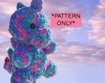 Danielle The Dino Crochet Pattern///This Is A PATTERN ONLY Not A Physical Item///Crochet Amigurumi Dinosaur Pattern