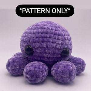 Octavia The Octopus Crochet Pattern/// This Is A PATTERN ONLY Not A Physical Item/// Crochet Amigurumi Octopus Pattern