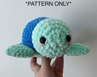 Timothy The Turtle Crochet Pattern/// This Is A PATTERN ONLY Not A Physical Item/// Crochet Amigurumi Turtle Pattern