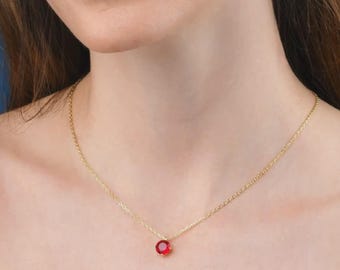 Collana in argento sterling 925 placcato oro giallo con cuore