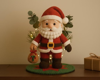 Santa Claus Crochet Pattern PDF | Amigurumi Christmas Santa Doll | Beginner Friendly Holiday Gift