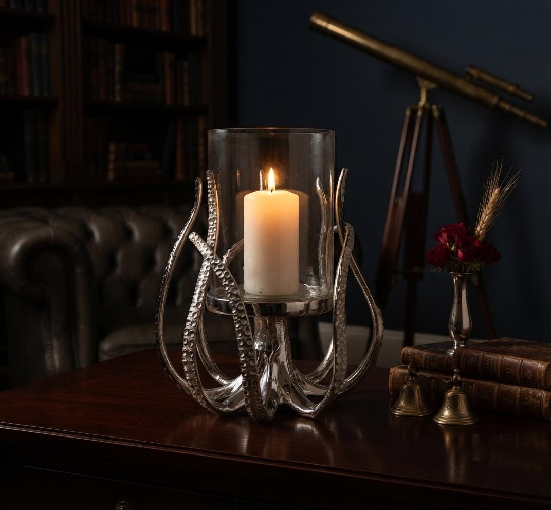 Illuminate Your Space with the Unique Octopus Candle