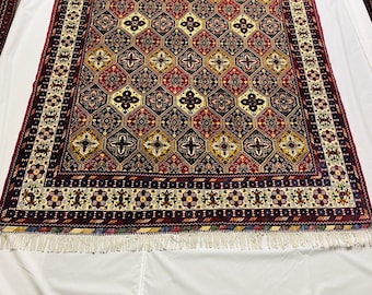 Exquisite Naqsha Kashi Hand-Knotted Rug (9.7 x 6.5 ft)