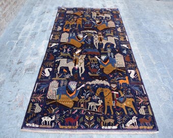 The Lovers' Hunt (Laili Majnun Shikargah) – 8.4 x 4 ft