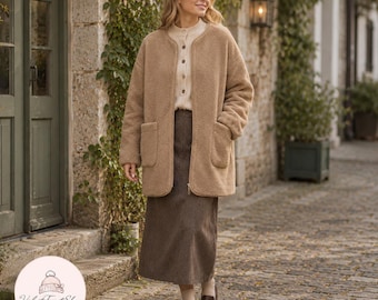 Fleece Sherpa Jacket Women – Oversized Cozy Coat In Multiple Colours
