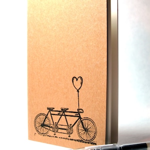 Moleskine Notebook Journal - Kraft, Small, Plain or Lined Pages: &quot;Vintage Love Bike&quot;