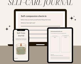 Guided Self-Care Journal | Emotional Awareness Prompts (Digital Journal)