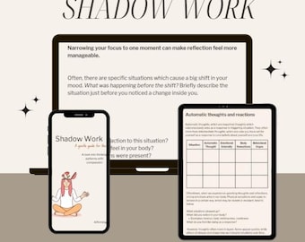 シャドウワークワークブック | ガイド付き自己省察ジャーナル | CBTベースのデジタルワークブック