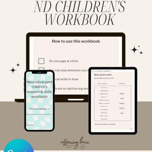 Neurodivergent Children Workbook | ADHD & Autism Support | Emotional and Executive Skills (Digital Download)
