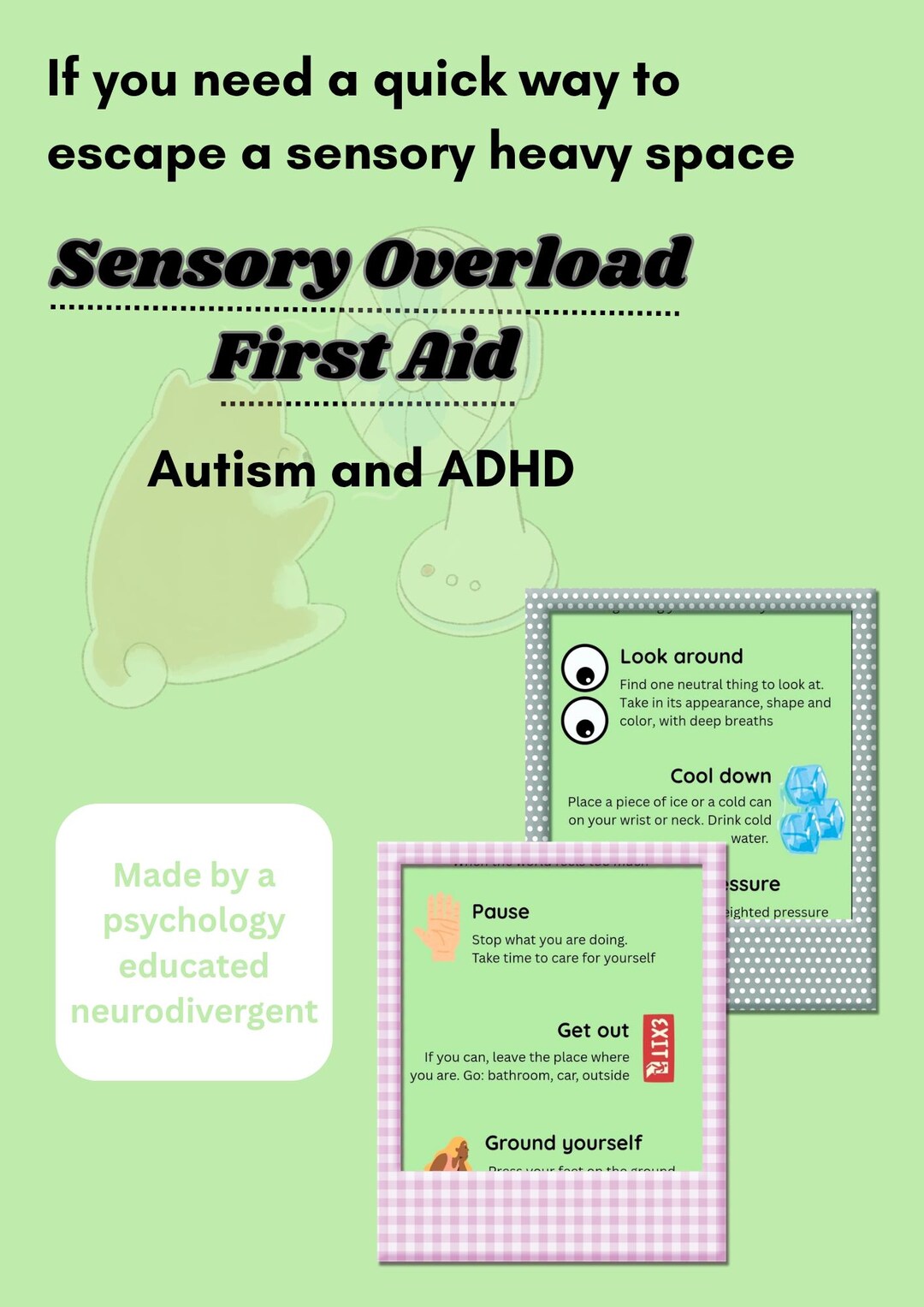 Digital Autism and ADHD Sensory Overload First-aid, Neurodivergent ...