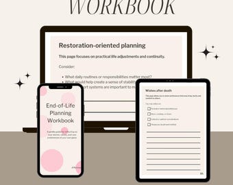 End of Life Planner | Legacy Journal, Advance Care (Digital Download)