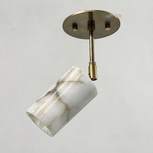 Faretto orientabile / Faretto da incasso in alabastro / Faretti da soffitto in ottone