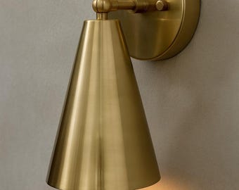 Mid Century Modern Nachttischlampe Wandleuchte - Handgefertigte Badezimmer Leuchte