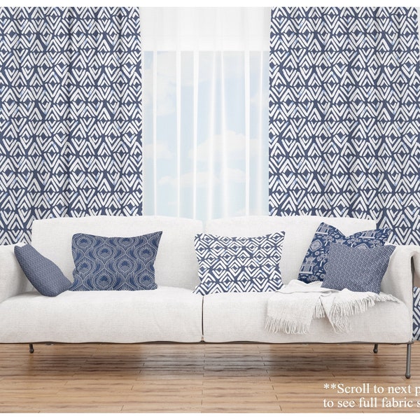 Regal Navy Living Room Curtains- Drapery Panels- Premier Prints Navy Blue Window Drapes- Kitchen Cafe Panels or Elegant Long Blue Curtains