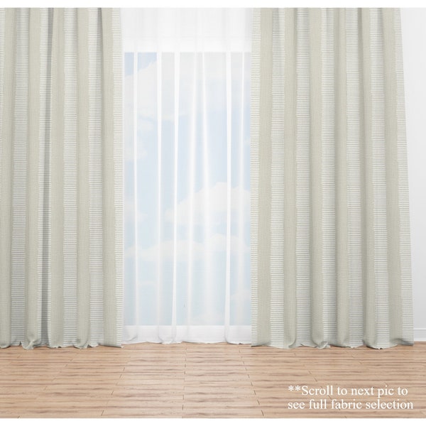 Fog Belgian Linen Curtains- Drapery Panel Pair- Premier Prints Light Grey Custom Drapes- Elegant Window Panels for Any Room