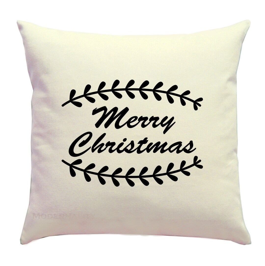 Merry Christmas Pillow, Holiday Decor, Christmas Twig Pillow, Choose