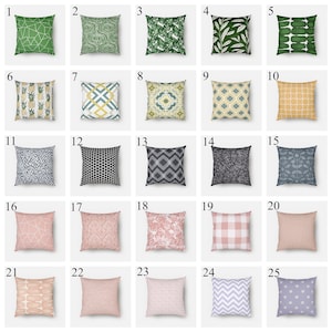 CLEARANCE Throw Pillow Covers, Decorative Pillows, Cheap Pillow Cases, 16x16 Zippered Pillow Sham, Couch Pillows, Toss Pillow, Bedding SALE image 1