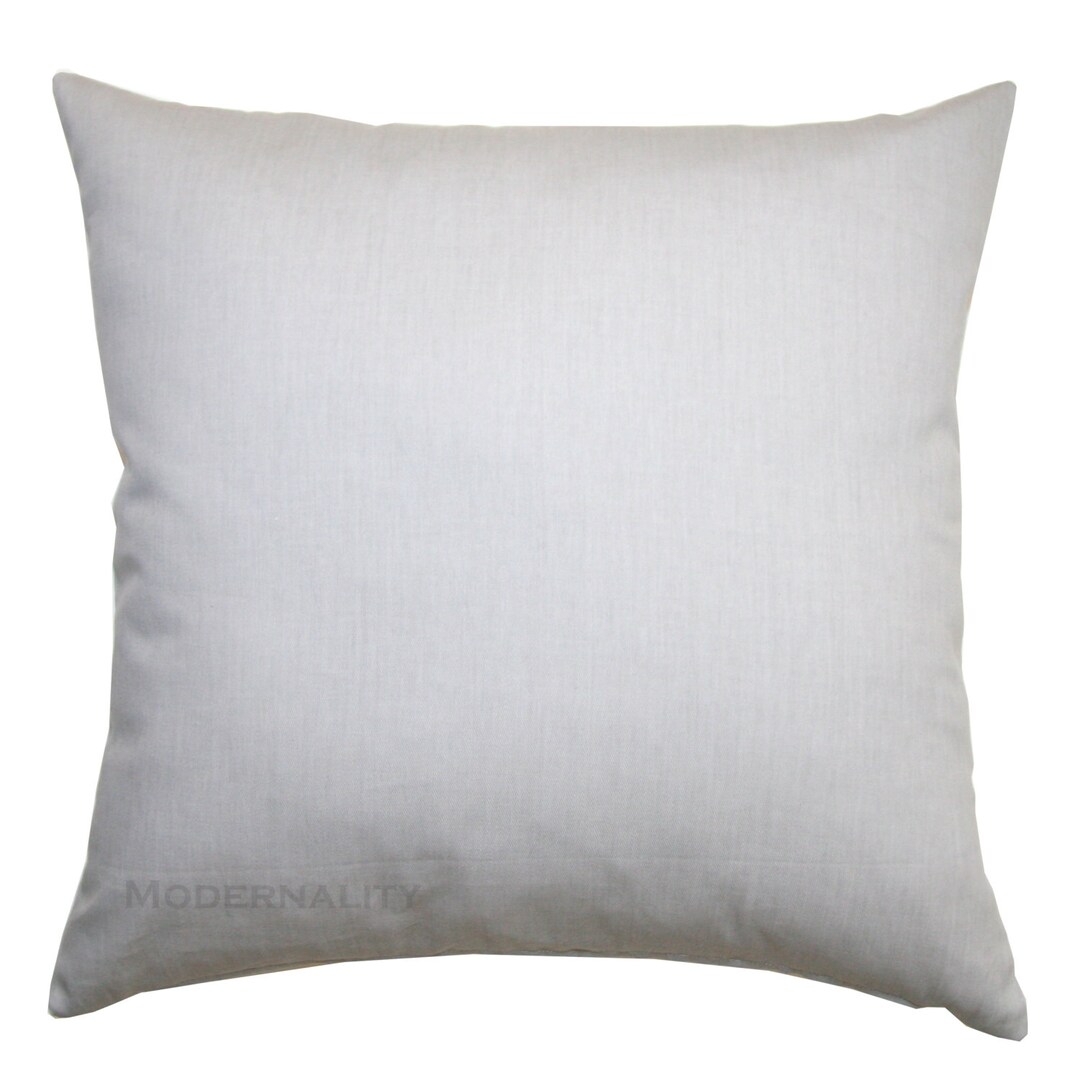 Throw Pillows, Storm Grey Pillow Cover, Grey Solid Pillow, Zippered ...