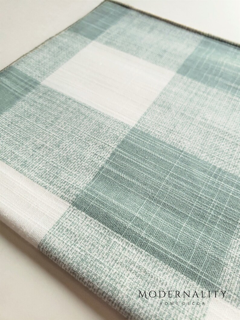 Blue Green Drapery Panels Waterbury Curtains Premier Prints Etsy