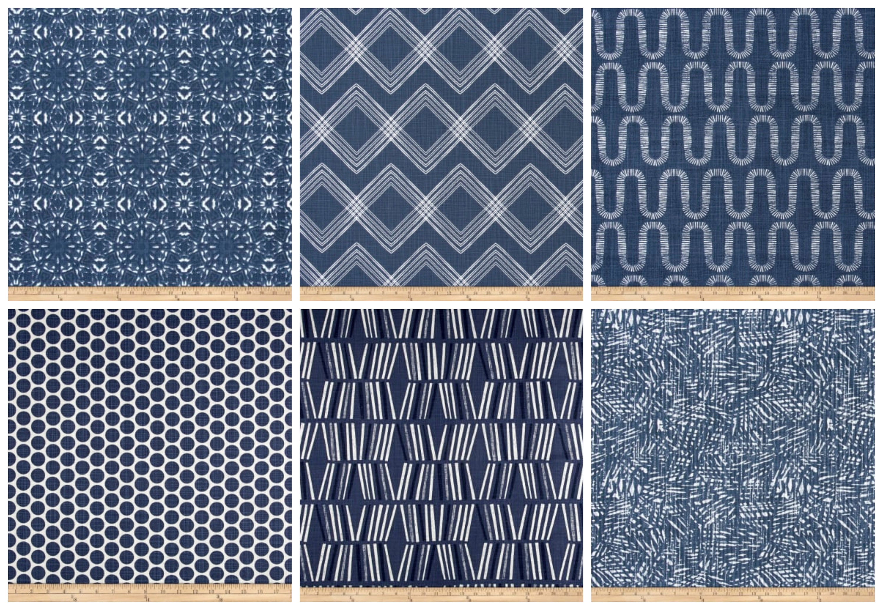 Modern Drapery Panels Space Blue Curtains Custom Drapes | Etsy