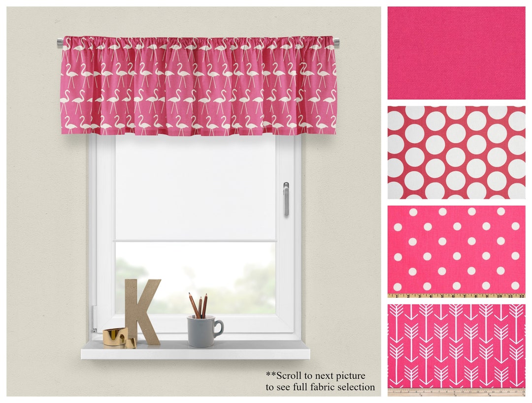 Candy Pink Valances Premier Prints Window Topper for Girls Nursery Room