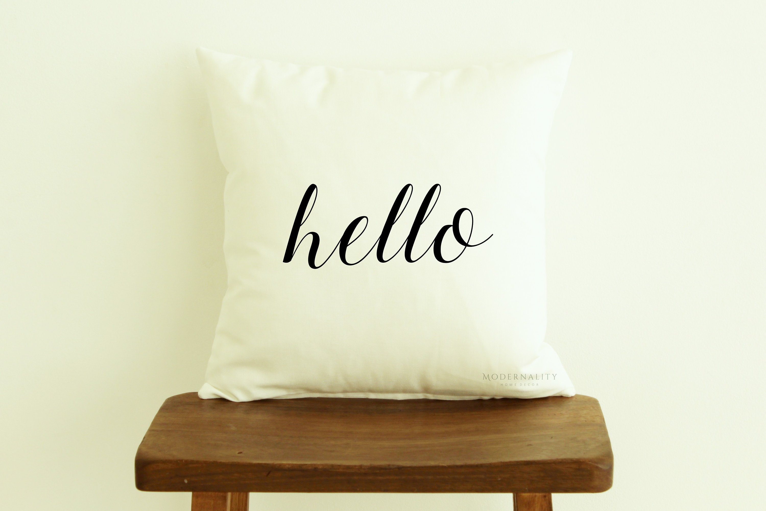 welcome throw pillow