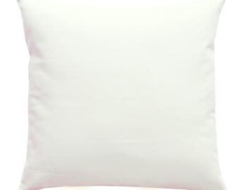 Solid Throw Pillows, White Pillow Cover, White Solid Pillow, Zippered Pillow, Plain Pillow, Cushion Cover, Pillow Case, White Couch Pillows